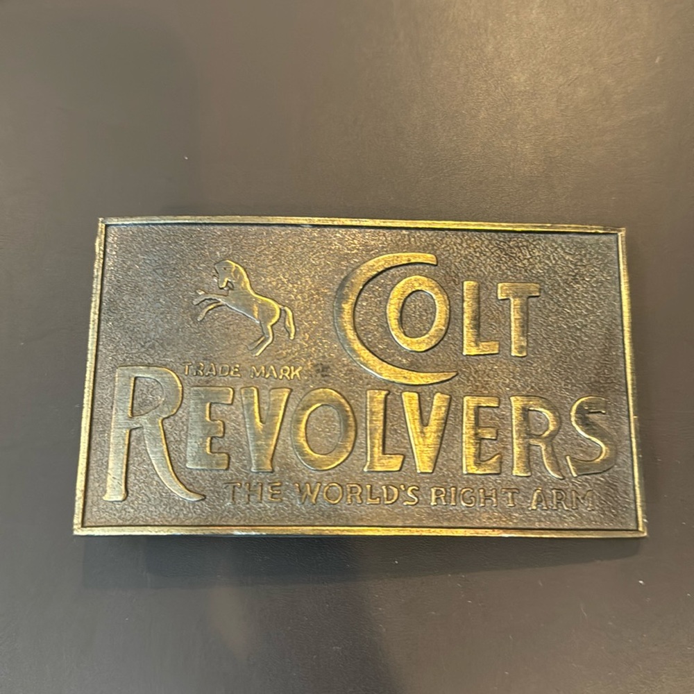 Vintage Colt Revolvers belt buckle